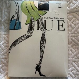 HUE, Floral Crochet, Black, Size 2